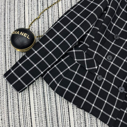 DD new check lapel suit jacket