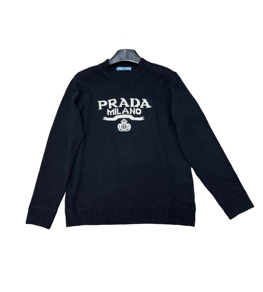 PD new logo letter knitted long sleeve