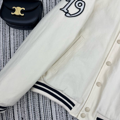 PD new 3D logo patch embroidered baseball jacket