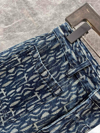 DD new style printed denim jeans