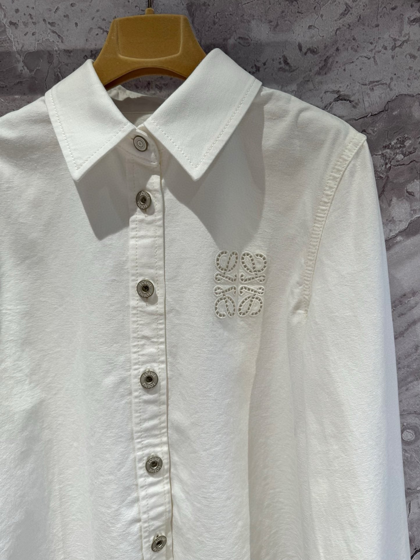 LW new style letter embroidered polo collar shirt