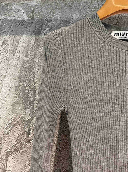 PD new letter knitted long sleeve