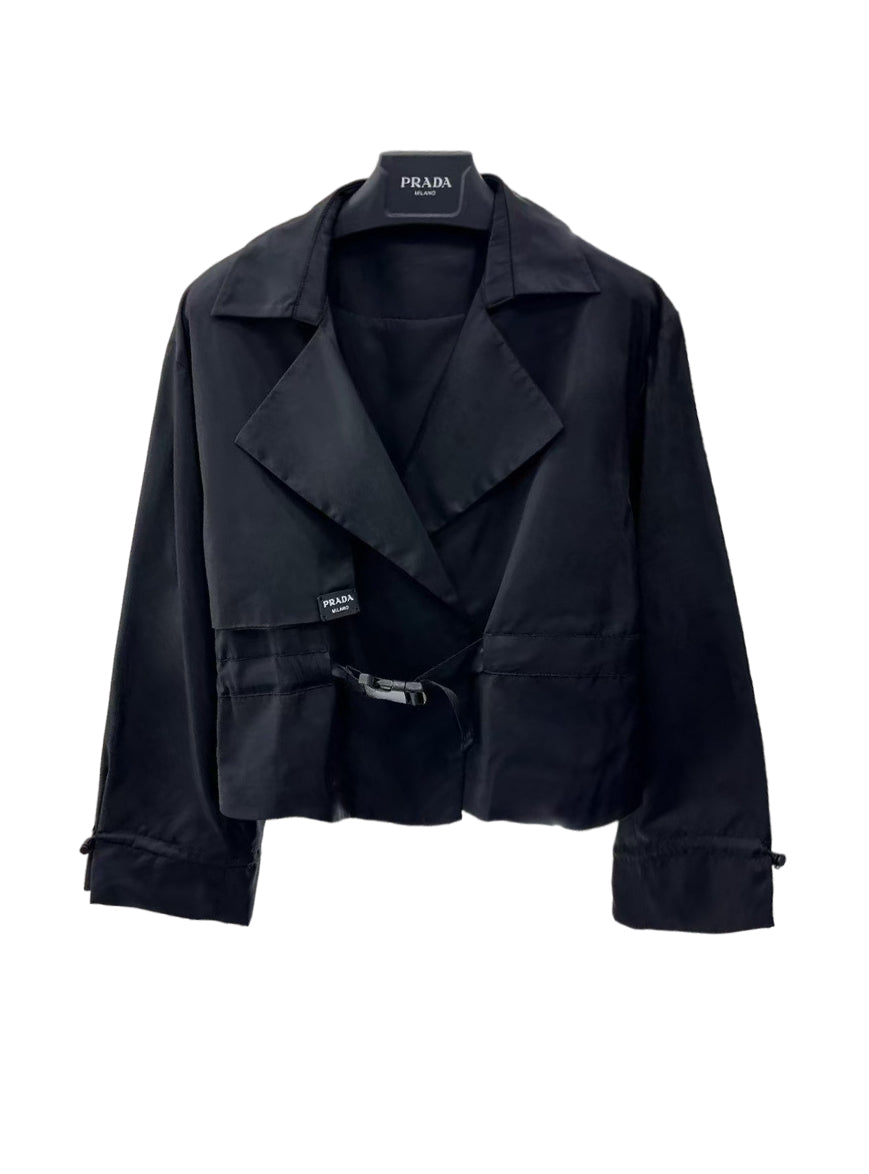 Prd new belt lapel coat