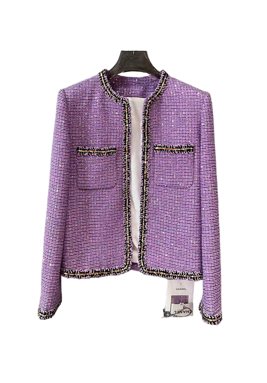 CC new sequined tweed jacket