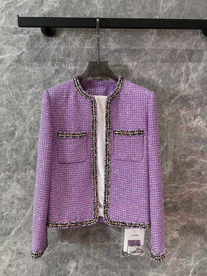 CC new sequined tweed jacket