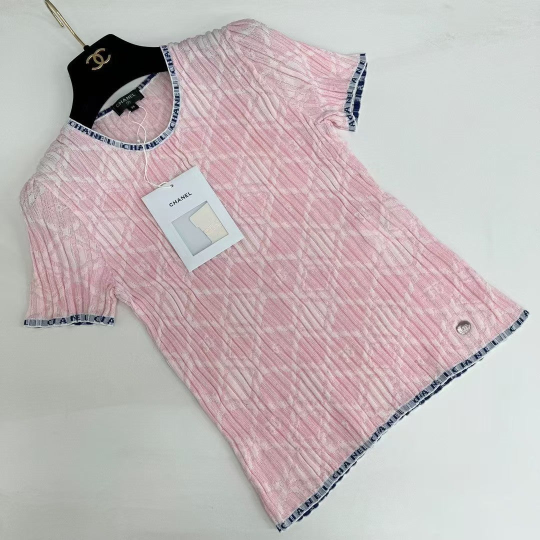 CC new knitted short-sleeved pullover