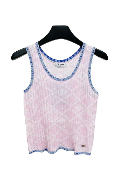 CC new style dark flower knitted vest