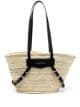 GVC woven straw shoulder bag(35x16x23cm)