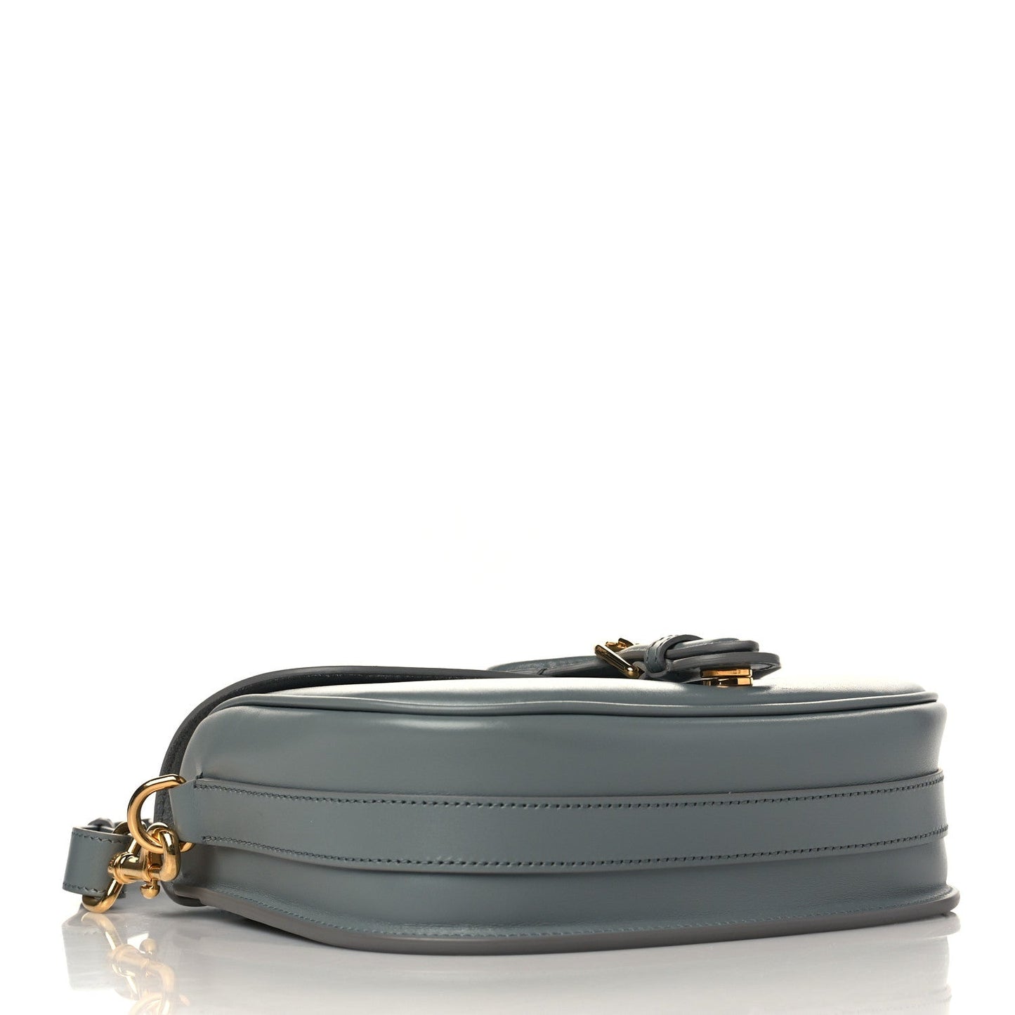 CD Box Calfskin Small Bobby Bag Gray(22x17x6cm)