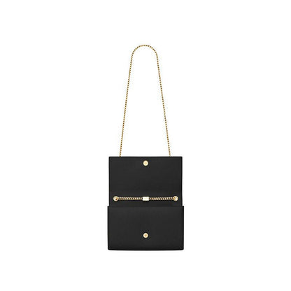 Kate Bag In Black Textured Leather (24×14.5×5.5cm)