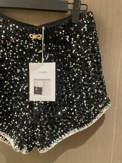 sparkly sequin shorts