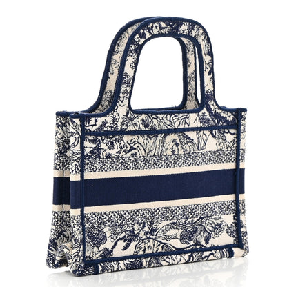 CD Mini Toile  Book Tote Blue（22.5×24×8cm）