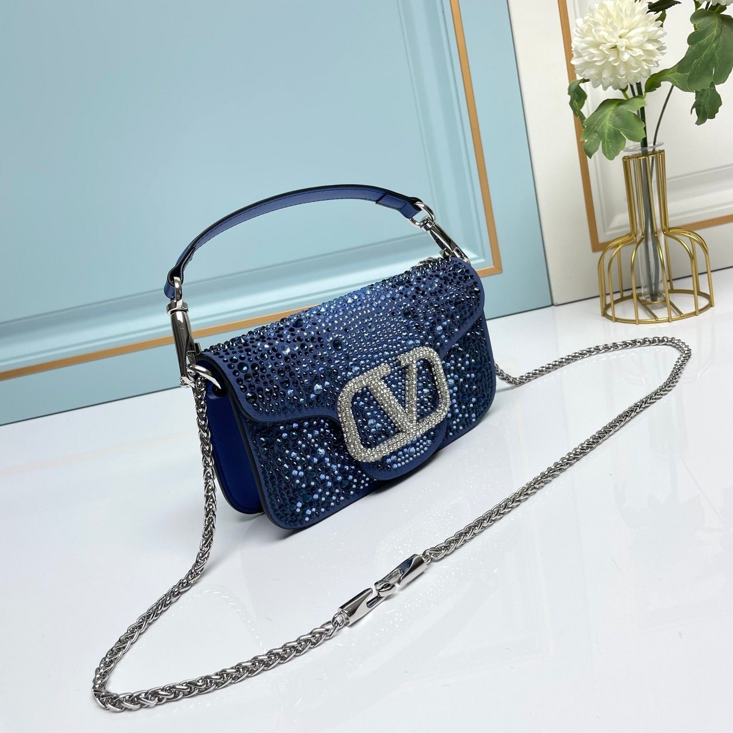 Ladies New High-looking Rhinestone Chain Bag