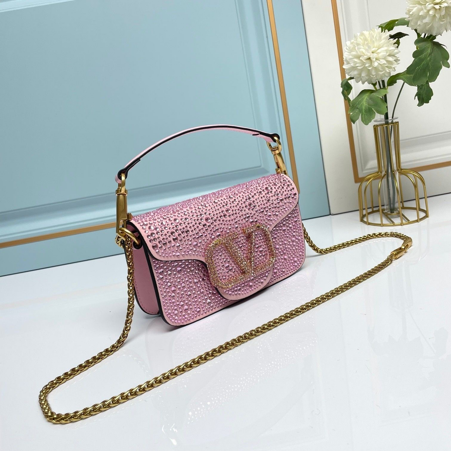 Ladies New High-looking Rhinestone Chain Bag