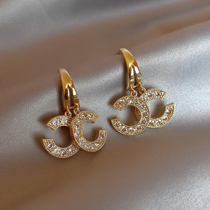 Ladies Fashionable And Exquisite Rhinestone Earrings