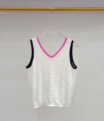 24FW NEW CC camisole V-neck knitted vest