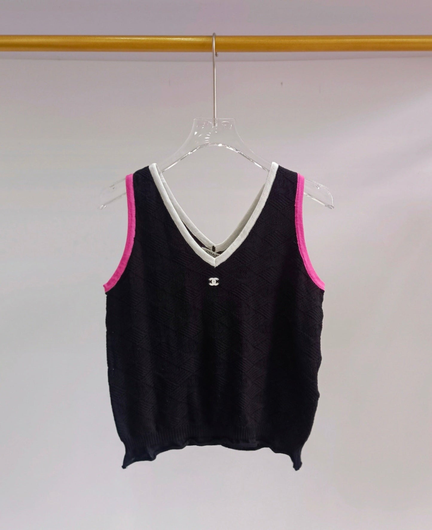 24FW NEW CC camisole V-neck knitted vest