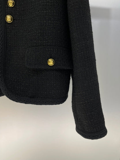 24FW NEW CL gold button tweed jacket