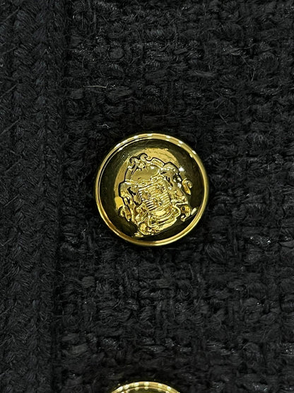 24FW NEW CL gold button tweed jacket