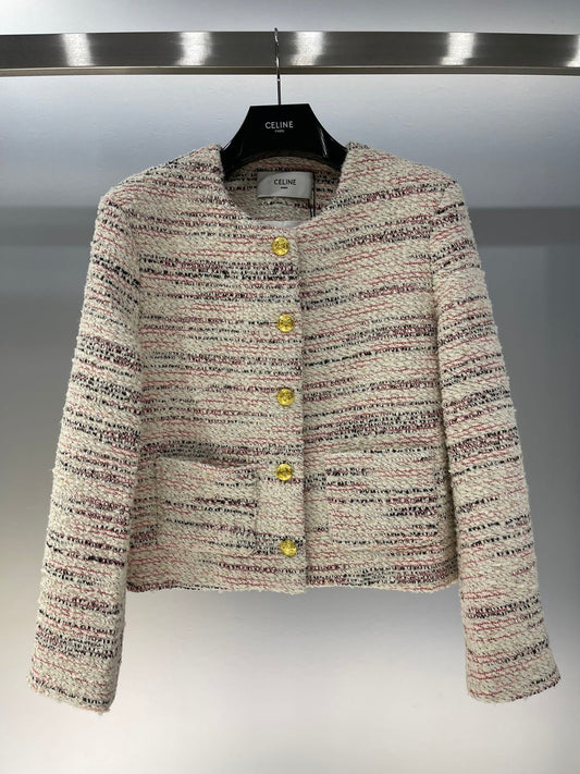 24FW NEW CL floral tweed jacket