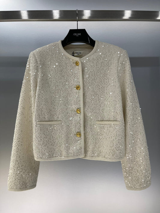 24FW NEW CL sequined mini jacket