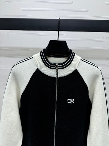 24FW NEW CL jacket with logo embroidered on the chest