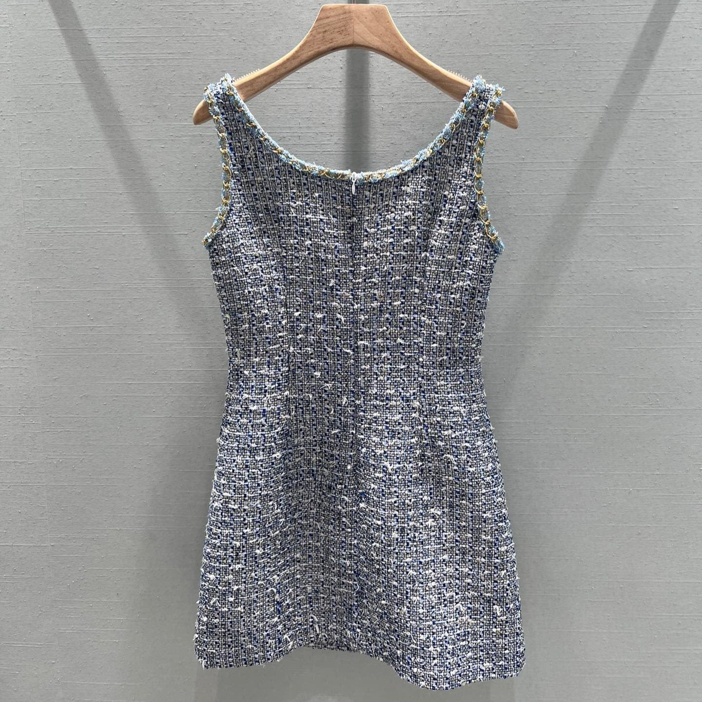 24FW NEW CC chain denim vest dress