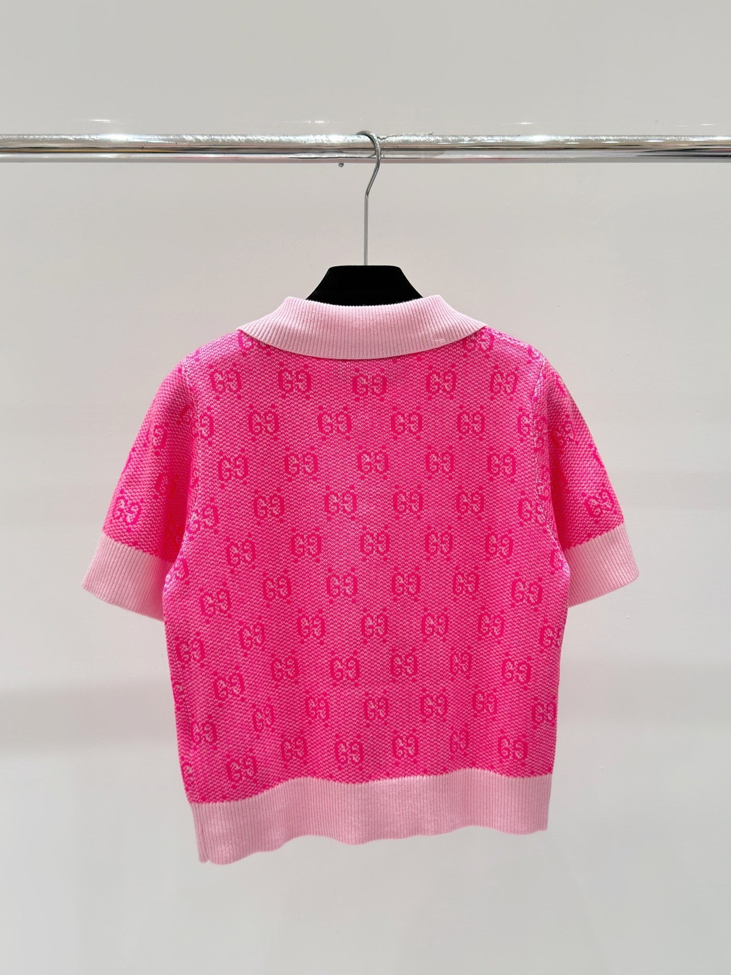 24FW NEW GG printed polo knitted short sleeves