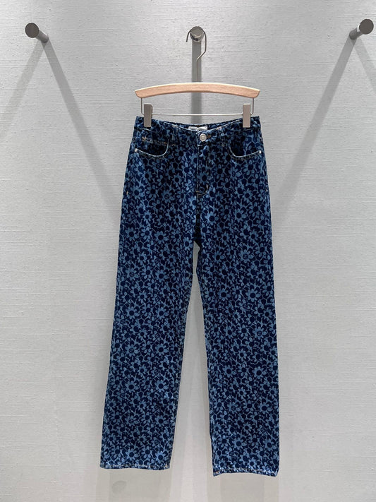 24FW NEW CC Full floral jacquard denim