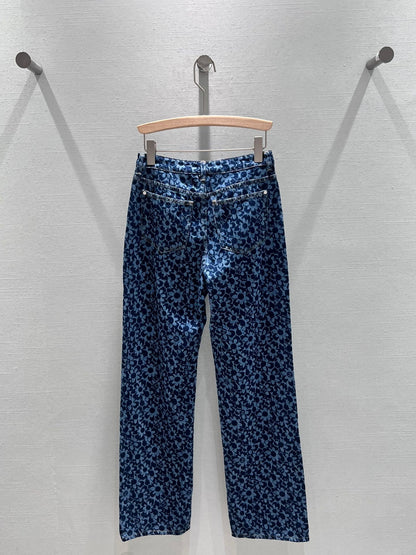 24FW NEW CC Full floral jacquard denim