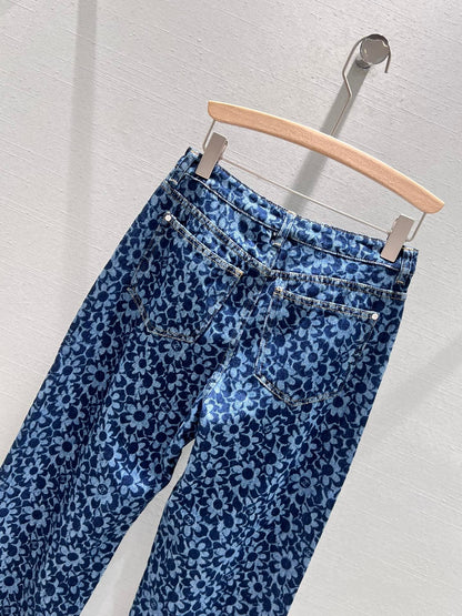 24FW NEW CC Full floral jacquard denim