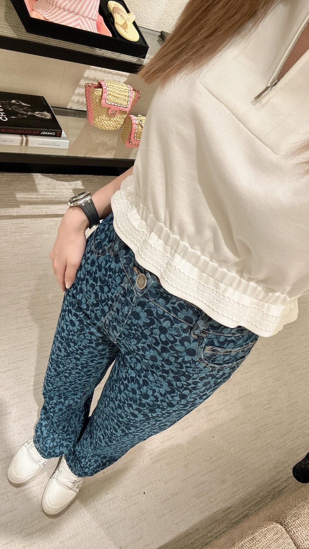 24FW NEW CC Full floral jacquard denim