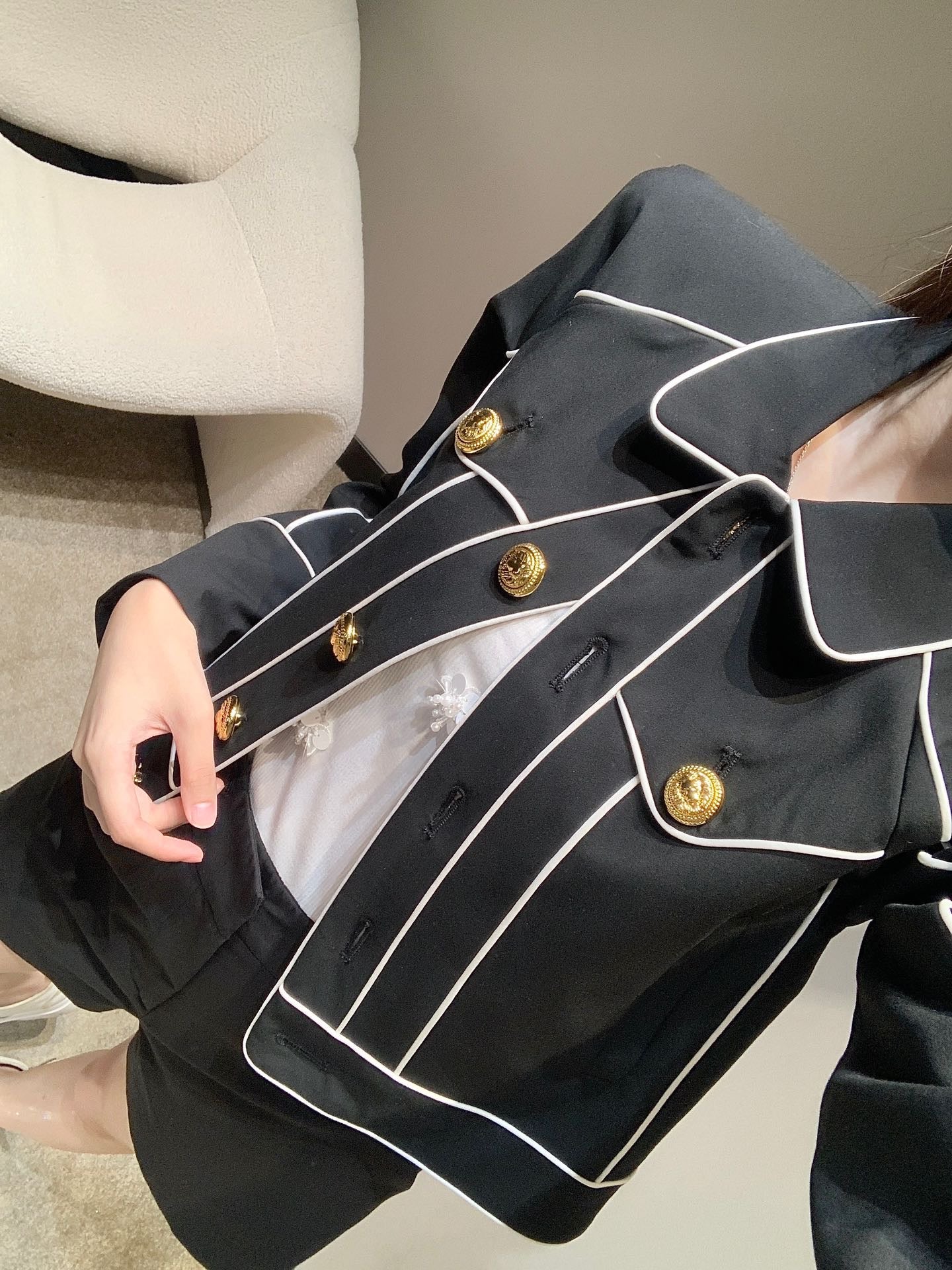 24FW NEW BAL Bound lapel jacket