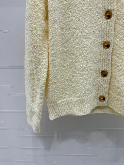 24FW NEW MM mohair lapel knitted cardigan