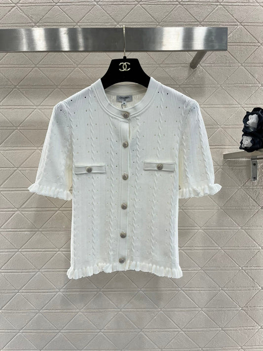 24FW NEW CC fungus knitted short sleeves