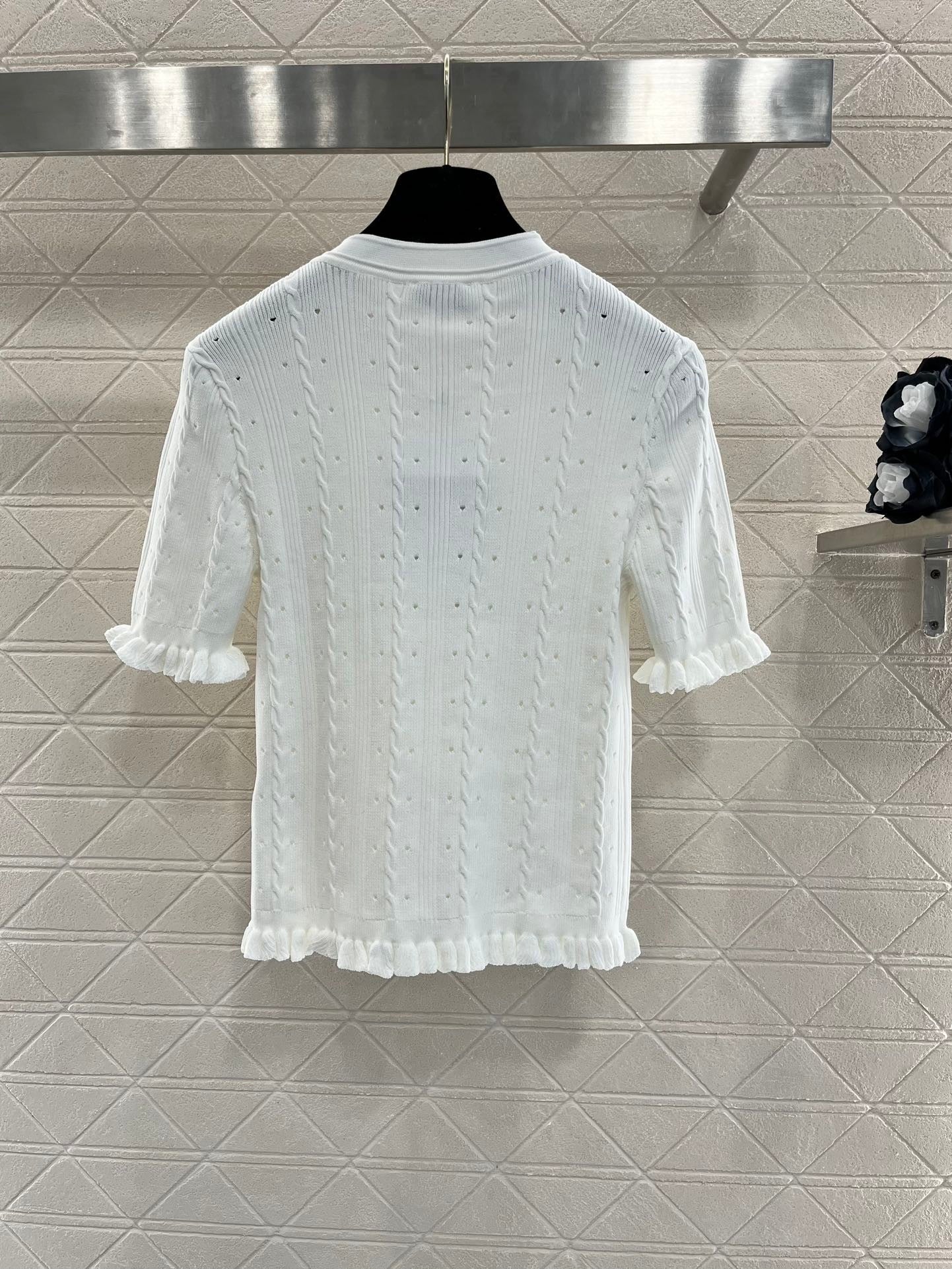 24FW NEW CC fungus knitted short sleeves