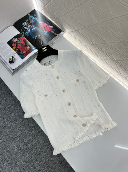 24FW NEW CC fungus knitted short sleeves