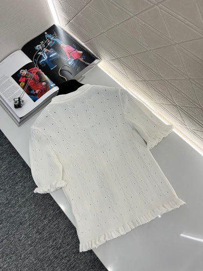 24FW NEW CC fungus knitted short sleeves