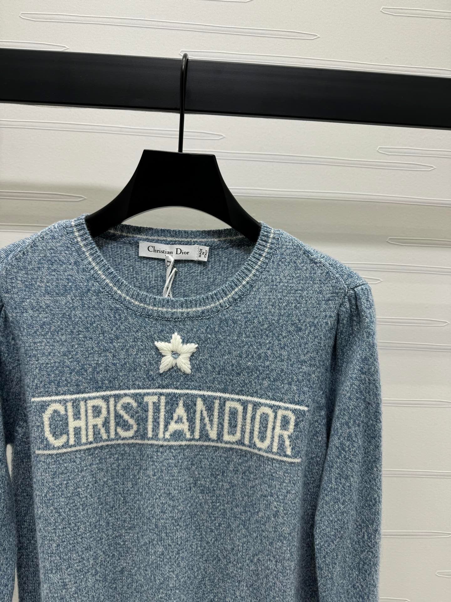 24FW NEW CD embroidered star knitted long sleeves