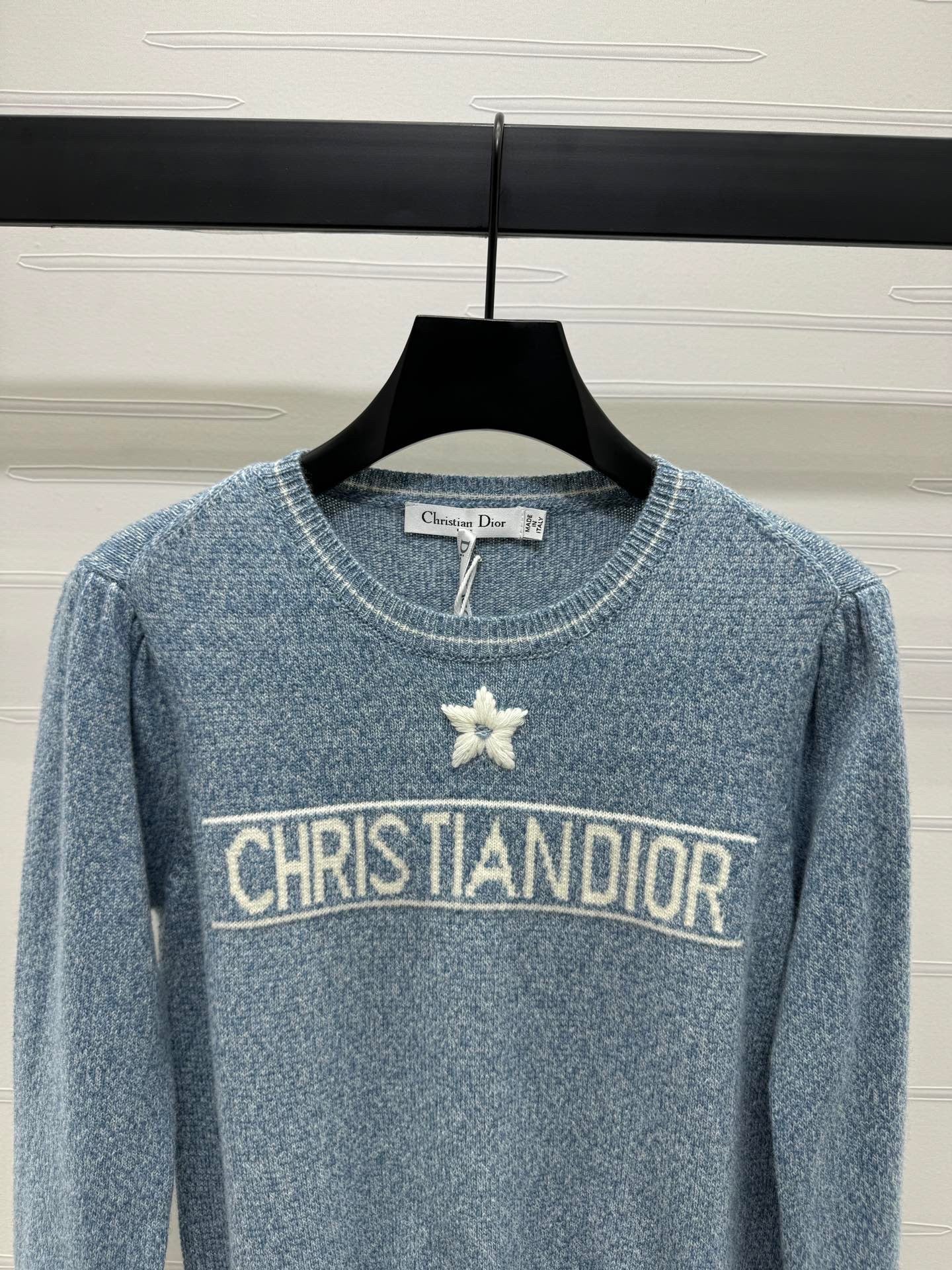 24FW NEW CD embroidered star knitted long sleeves