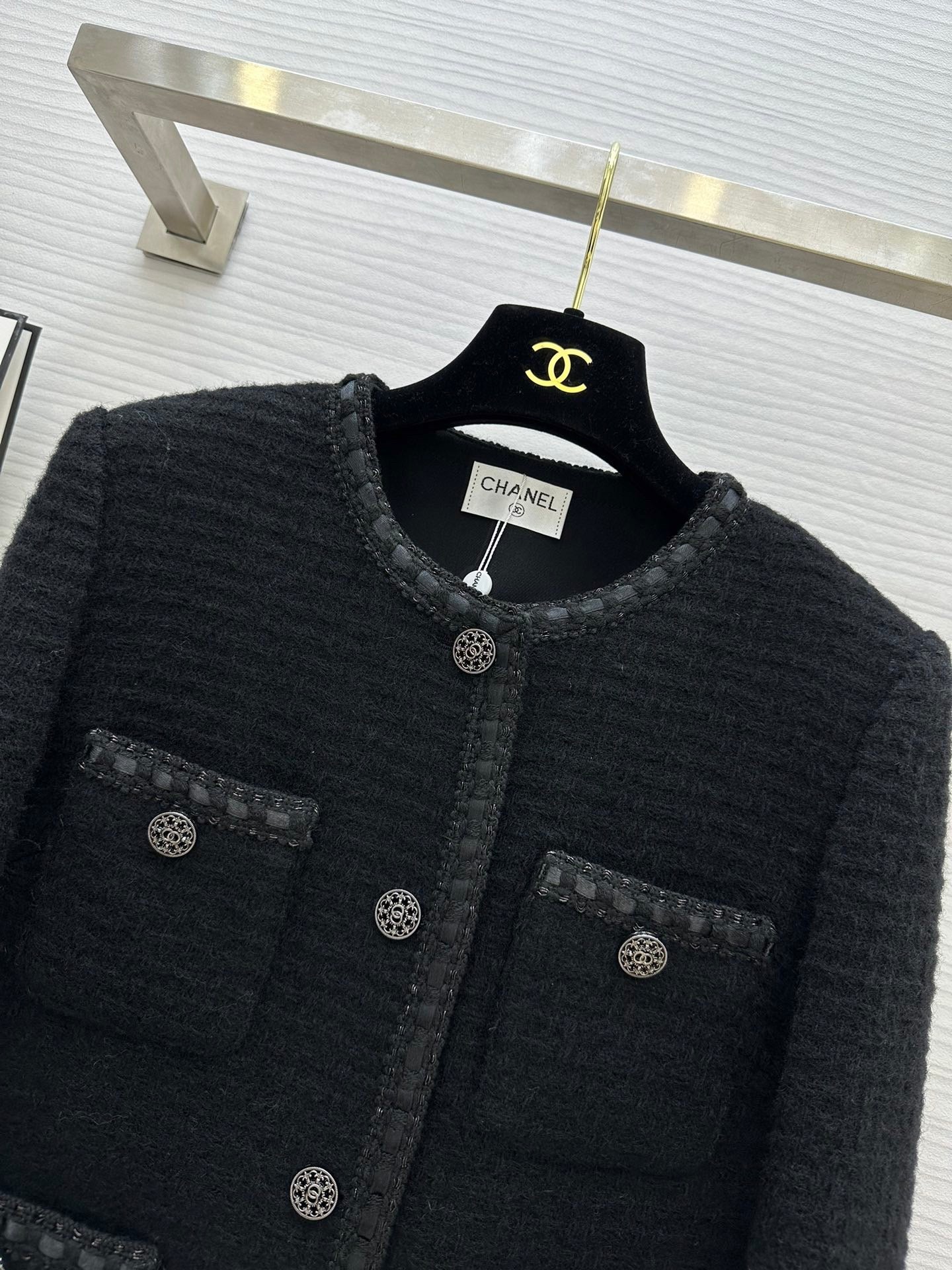 24FW NEW CC Wool vintage tweed jacket