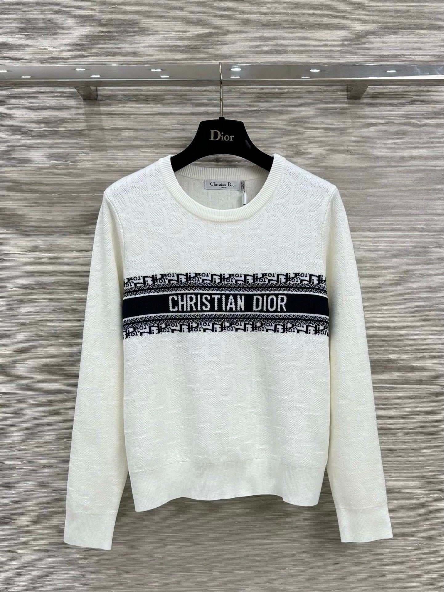 24FW NEW CD Cannage knitted top