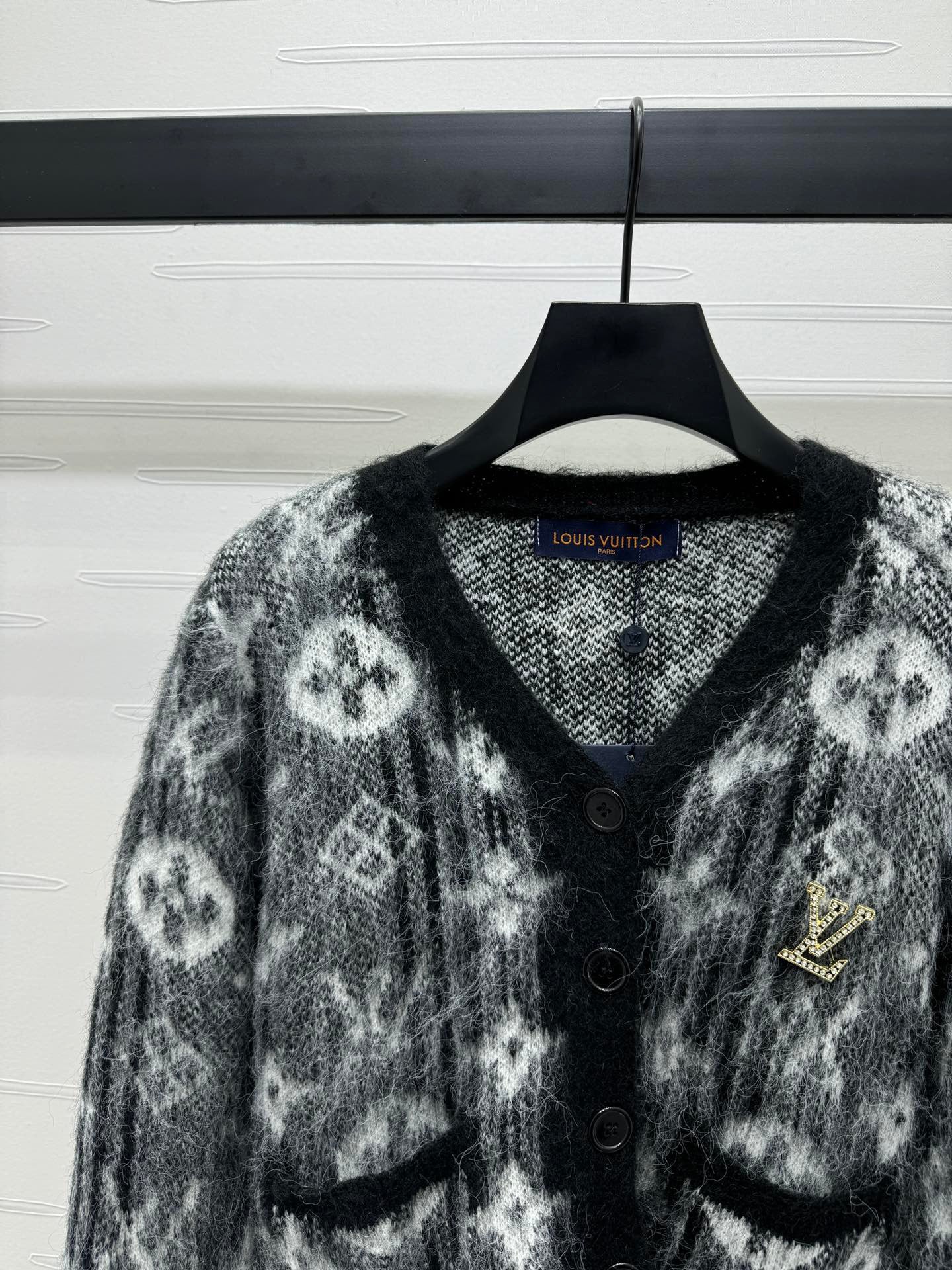 24FW NEW L presbyopia mohair knitted cardigan