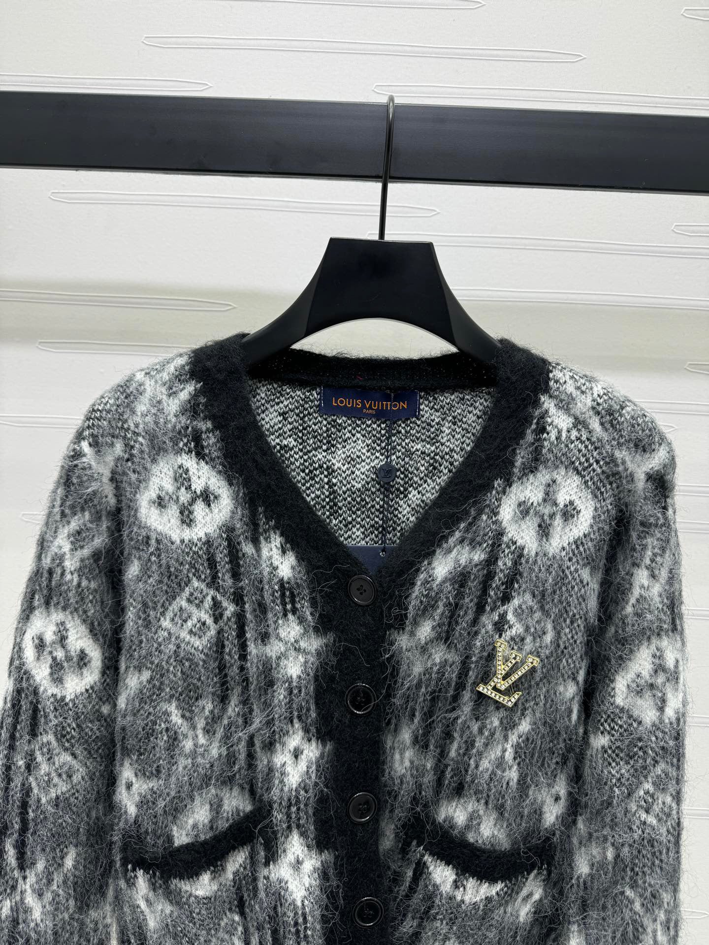 24FW NEW L presbyopia mohair knitted cardigan