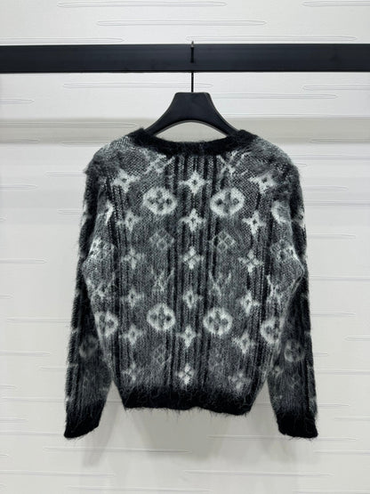 24FW NEW L presbyopia mohair knitted cardigan