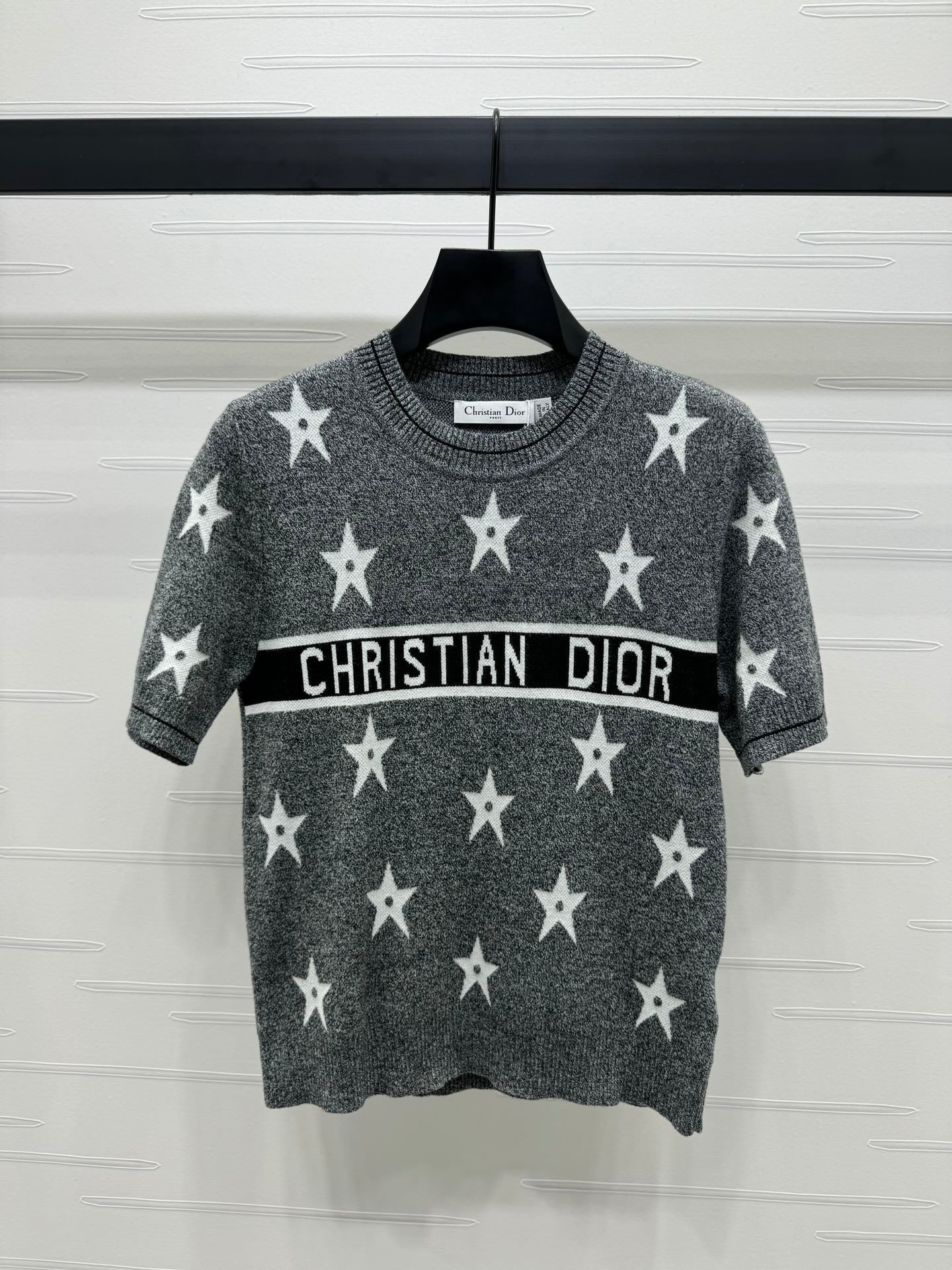 24FW NEW CD five-pointed star knitted short sleeves