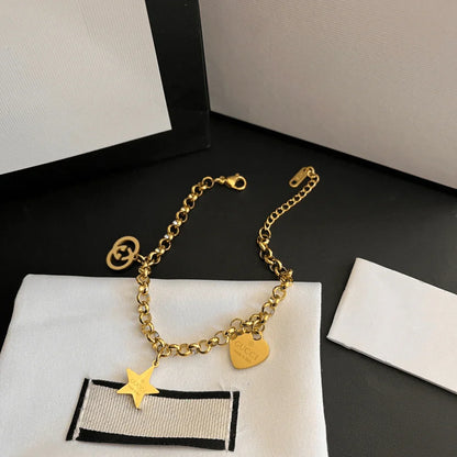 Women‘s Fashion High-End Letter Bracelet