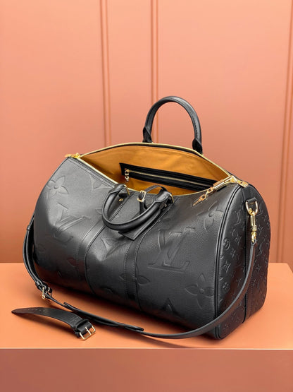 Keepall Bandoulière 45 Monogram Empreinte Leather