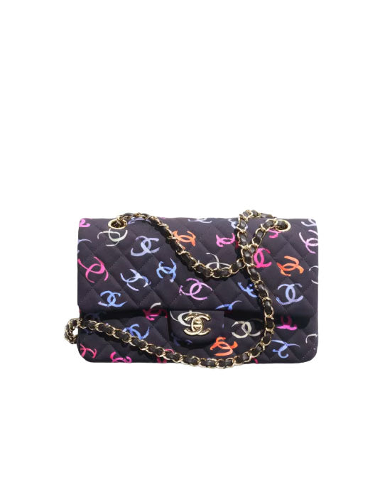 CC new printed fabric messenger bag（15.5CM*25.5CM*6.5CM）