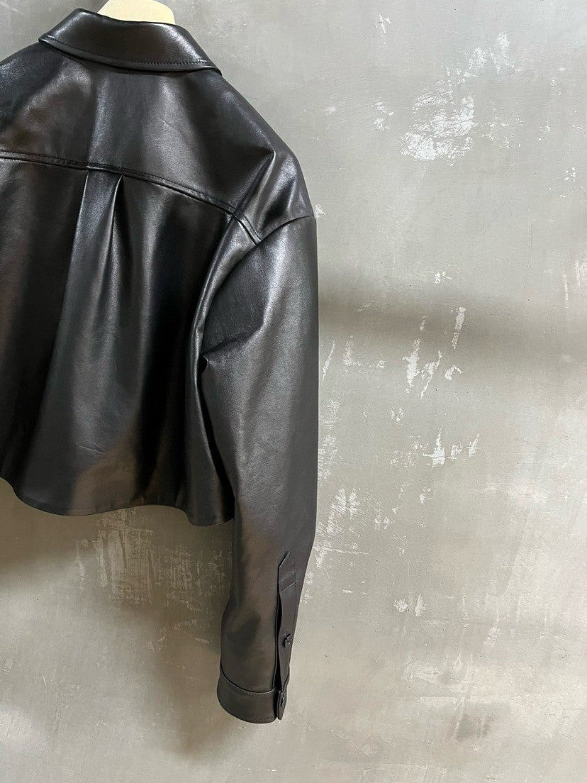 Sweet and cool lambskin jacket